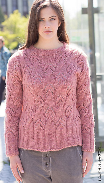 # 03 Pulli im Zopf-Ajourmuster