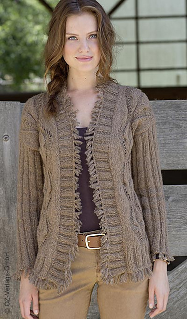 # 04 Jacke mit Rautenmuster