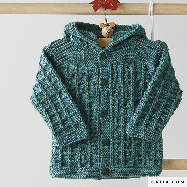 94-43 Babymantel mit Kapuze