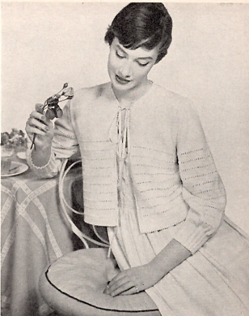 To Keep You Warm and Pretty Bed Jacket