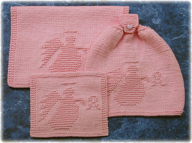 Angel Dishcloth (Breast Cancer)
