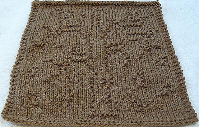 Fall Tree Dishcloth