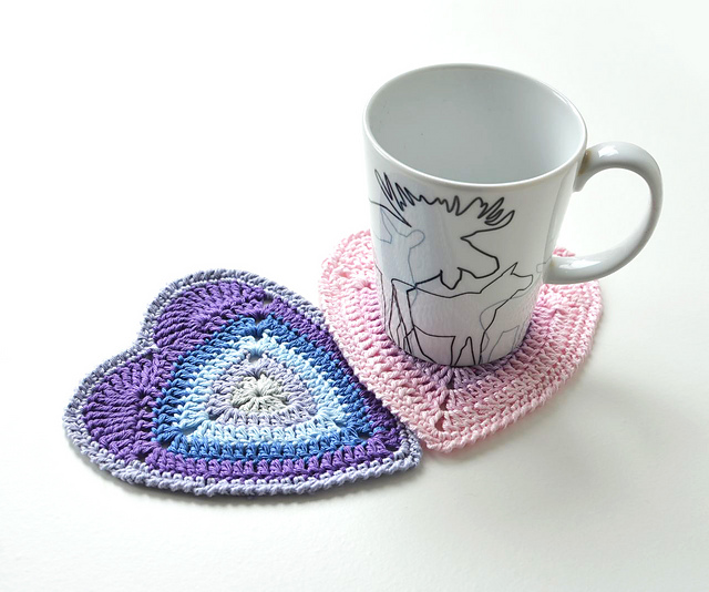 Ombre Heart Coaster