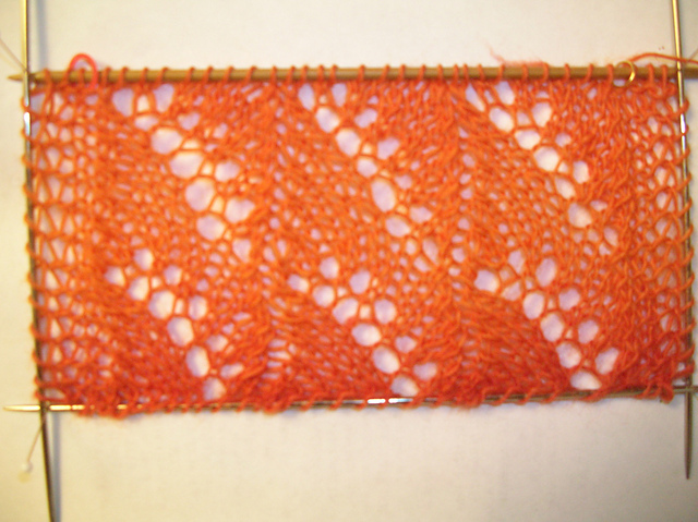 A Beautiful Open Pattern for Shetland Shawls