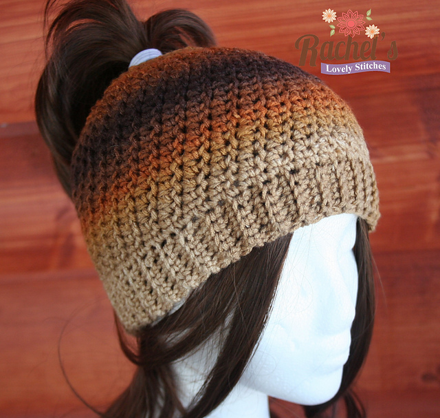 Ombre Swirls Bun Hat