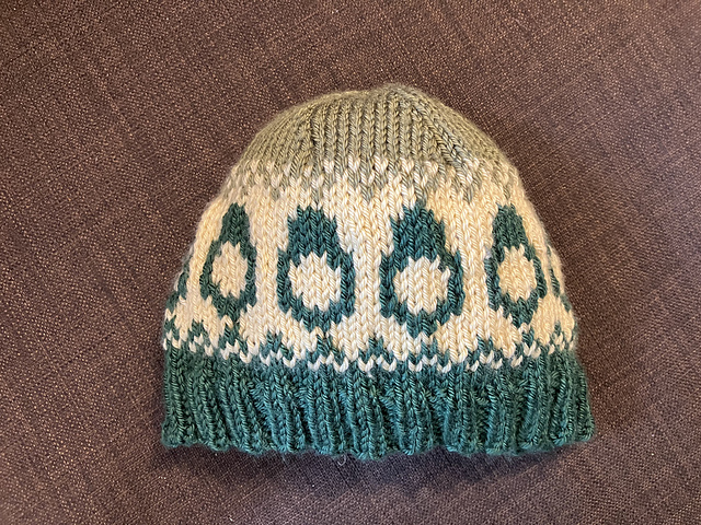 Fair Isle Avocado Baby Hat