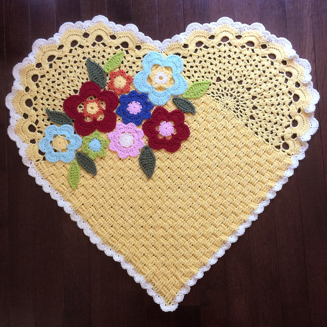 Flower Basket Baby Blanket