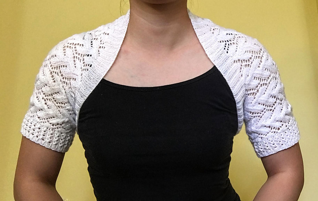 Lace Cabled Vine Shrug