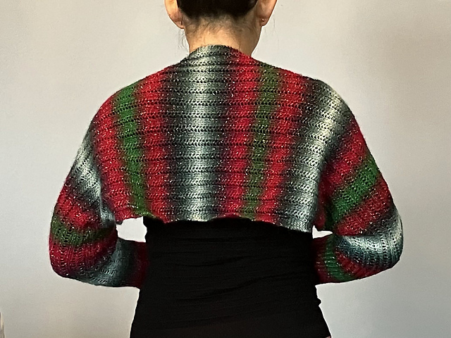 Seamless Herringbone Lace Shrug & Scarf