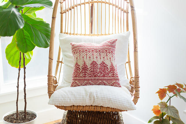 Skies of Sweden Throw Pillow
