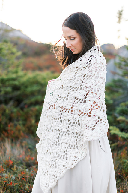 White Heather Shawl