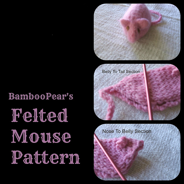 Ravelry Felted Mouse Cat Toy pattern by Lima 520