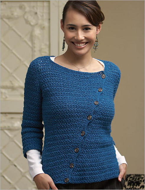 Cubist Asymmetrical Cardigan