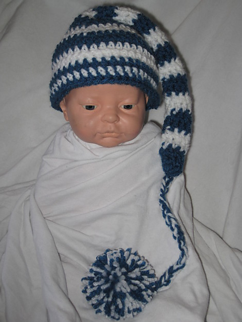 Newborns Long Tailed Pixi hat