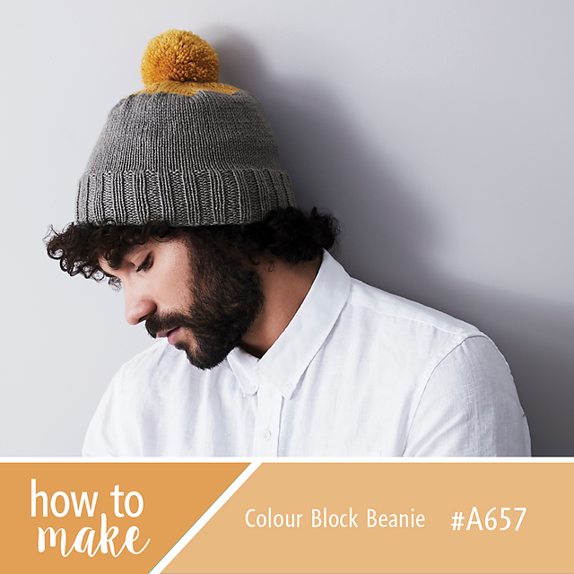 A657 Colour Block Beanie
