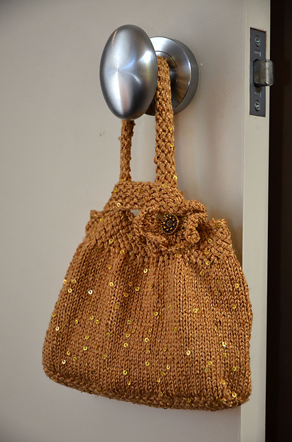 Little gold evening bag