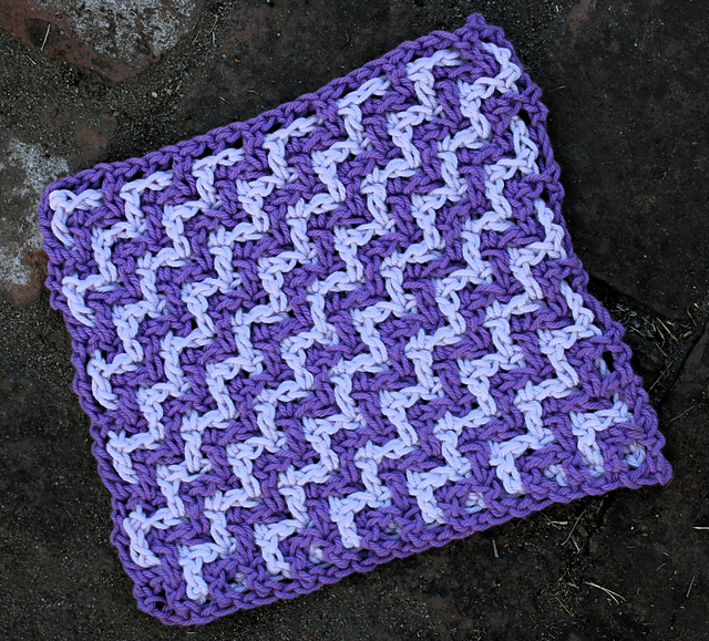 Stair Step Intermeshing Dish Towel