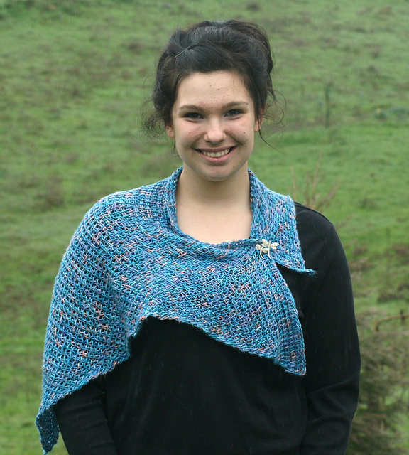 Tunisian Mini Shawl