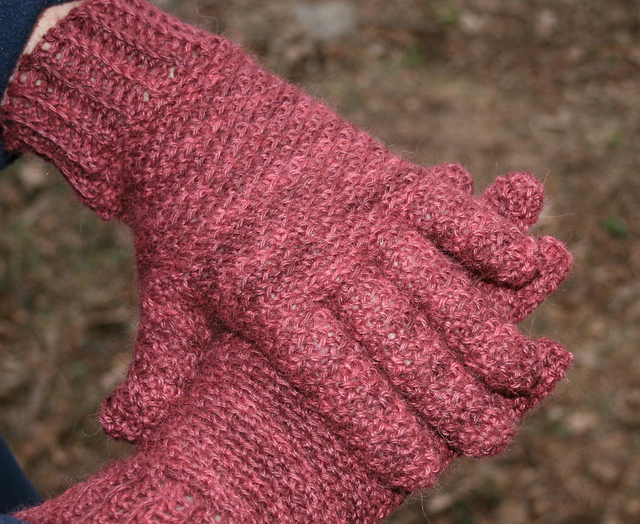 Rice Paper Weave Glove & Hat Set