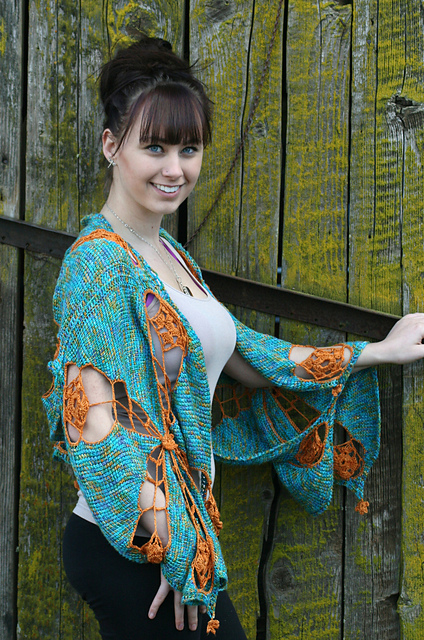 Fiji Flowers on Flowers Shrug/Wrap