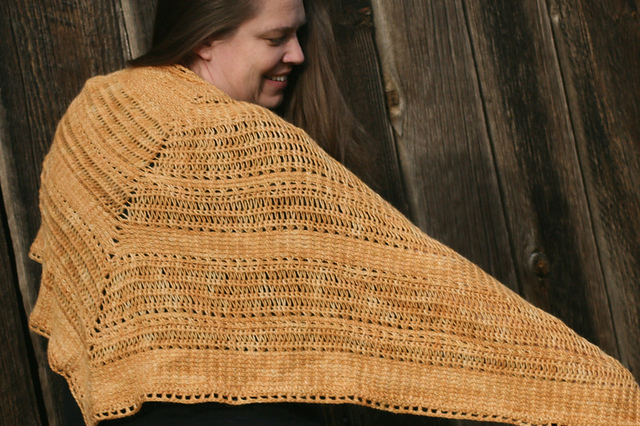 Harvest Basket Triangle Shawl