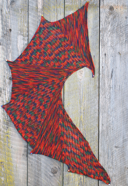 Shards Tunisian Shawl
