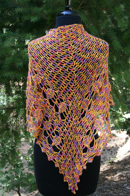 Crossroad Leaves Shawl