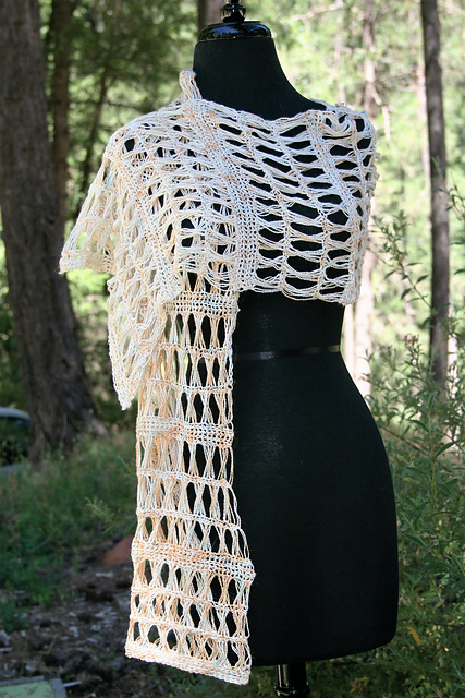 Cross-Hatch Crochet Wrap