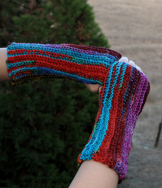 Rander Rainbow Fingerless Gloves