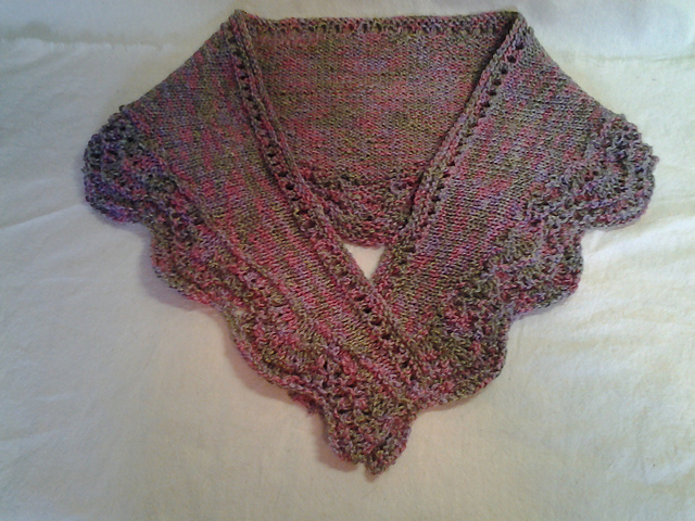 Quick Fan & Feather Scarf / Shawlette