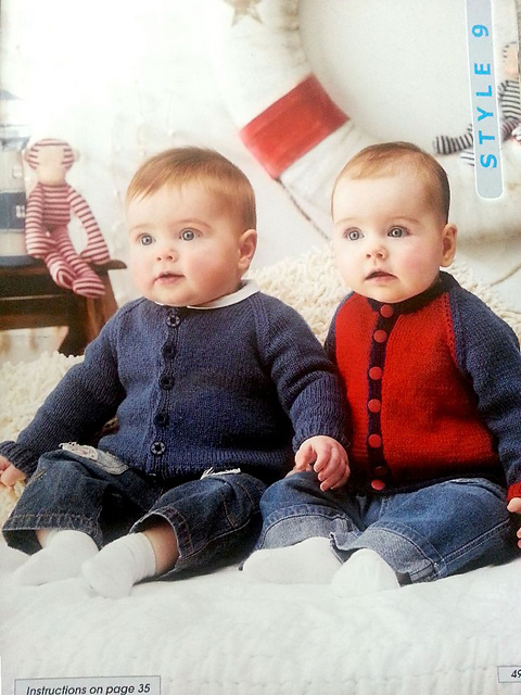 9. Raglan cardigan with 2 neck styles