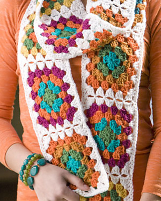 Granny Square Scarf (Kit)