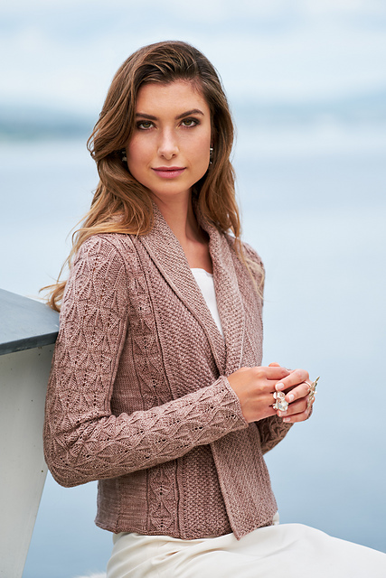 M.MARTIN ケーブルニット EILEEN FISHER Peruvian-Organic-Cotton Crimp Cardigan | Garnet Hill