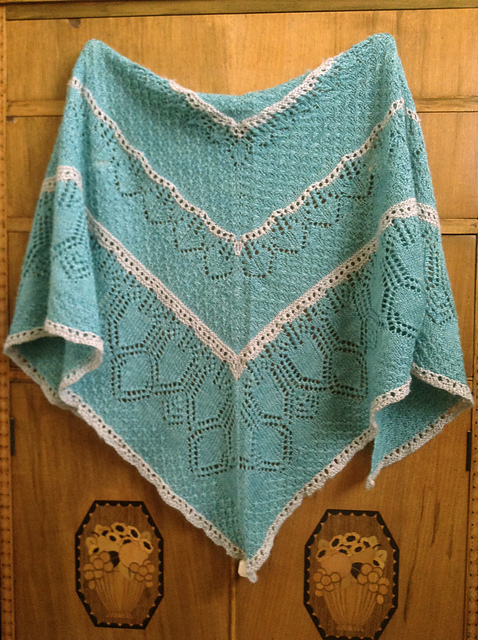 Curlew over Salcombe, shawl