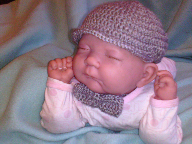 Easy Peasy Newsboy Hat and bow tie set.