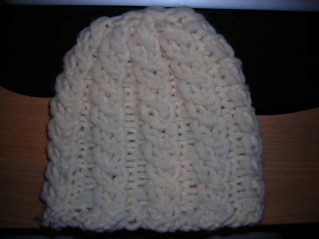Chunky Faux Cable Hat