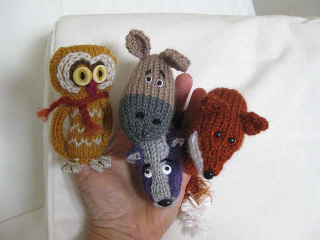 Under the Moonlight Animal Finger Puppets