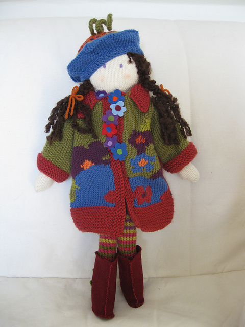 Glorious Flowery Intarsia Coat
