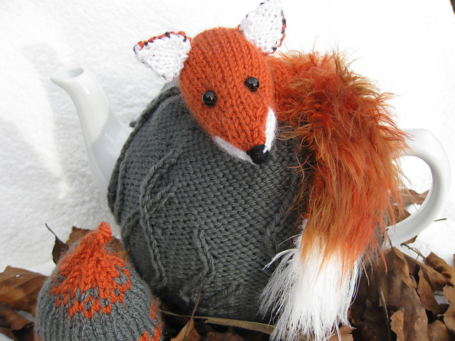 Red Fox Tea Cosy and Egg Cosy
