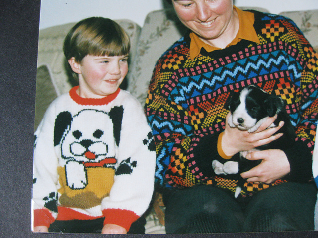 Dog Motif Sweater