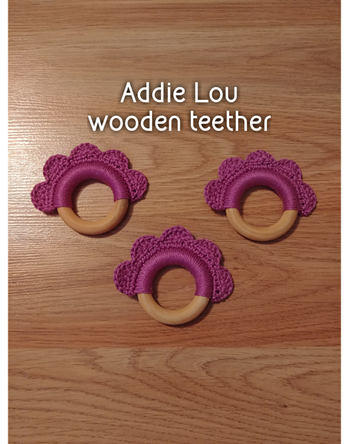 Addie Lou wooden teether