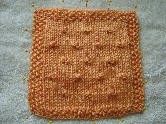April 1: Spaced Knots Swatch