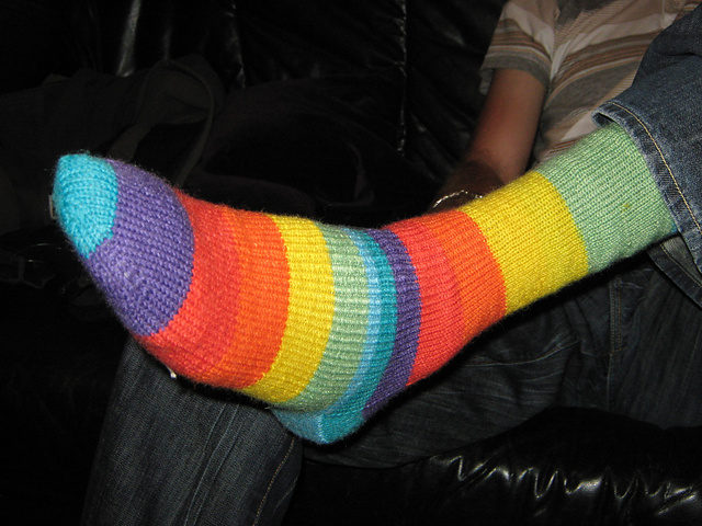 Toe-up Gusseted Heel Socks