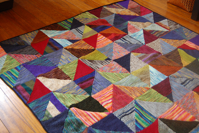 Short Row Afghan