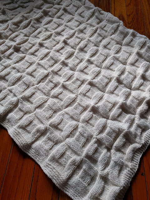 F164 Encore Worsted Reversible Afghan