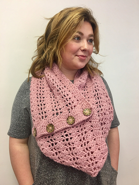 Into Spring: A Crocheted Infinity Poncho