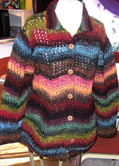 Noro Iro Lace/Garter Stitch Sweater