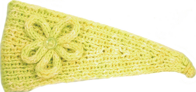 Knitted Flower Headband