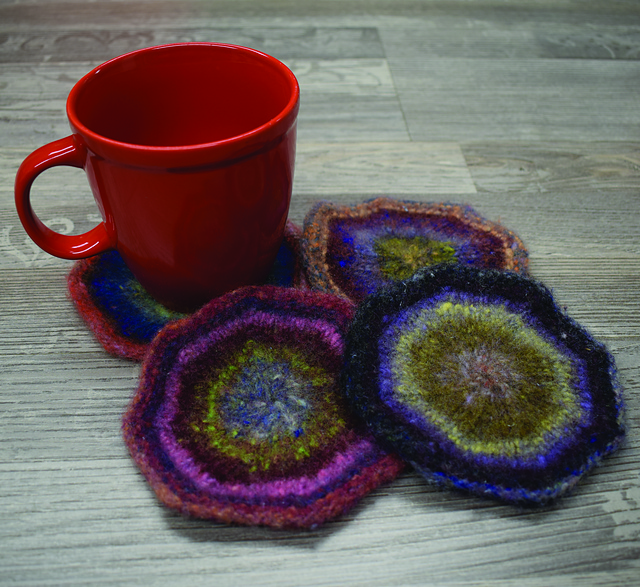 Ravelry Felted Coasters pattern by Keely StueverNorthup