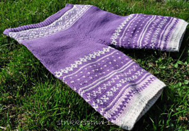 Strikkemønster shorts